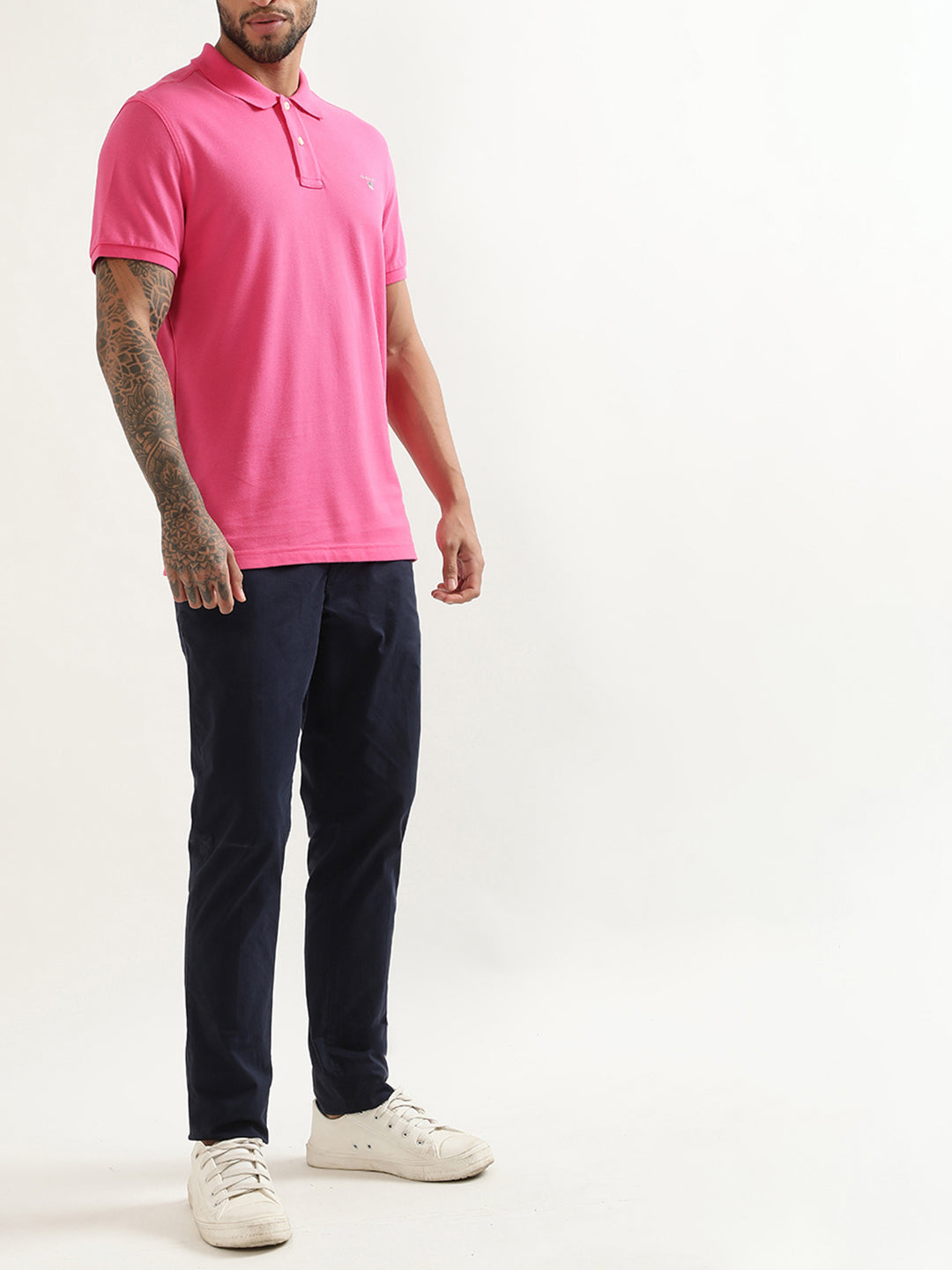 Gant Pink Original Regular Fit Pique Polo T-Shirt