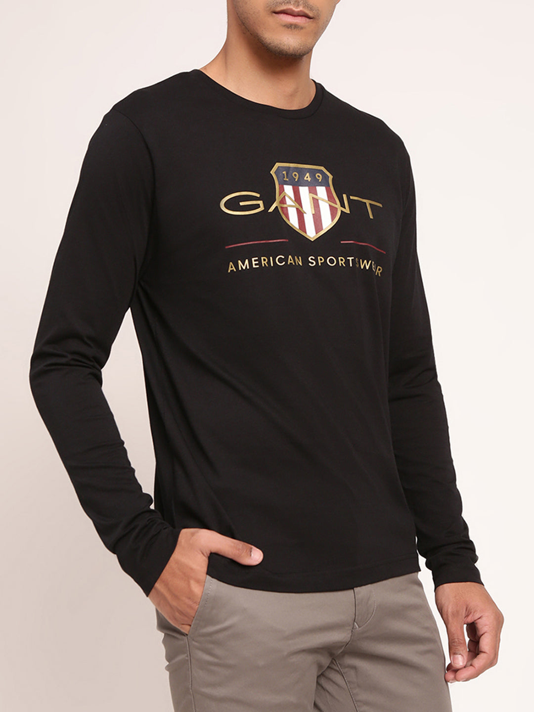 Gant Black Logo Regular Fit T-Shirt