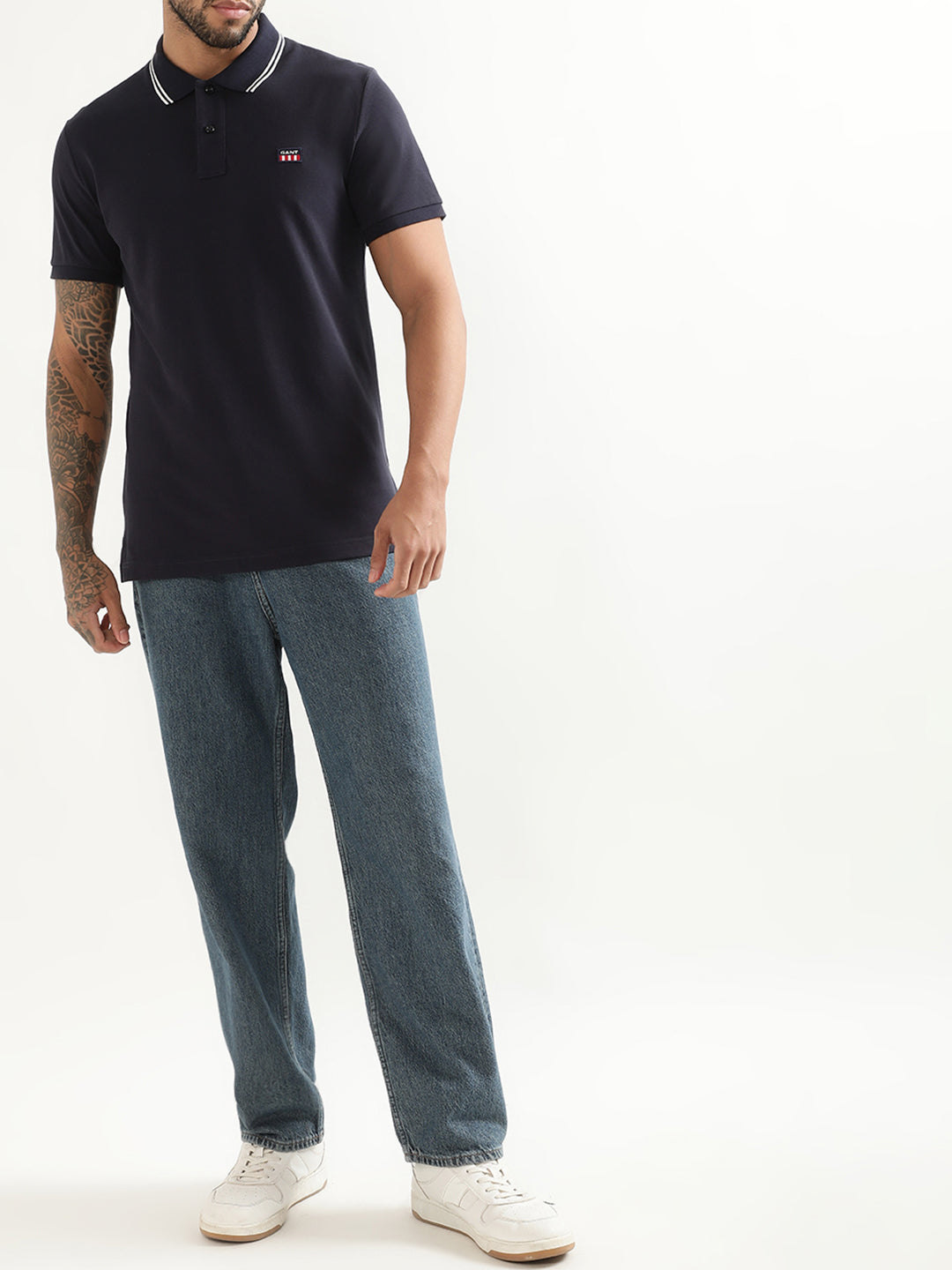 Gant Blue Regular Fit Polo T-Shirt