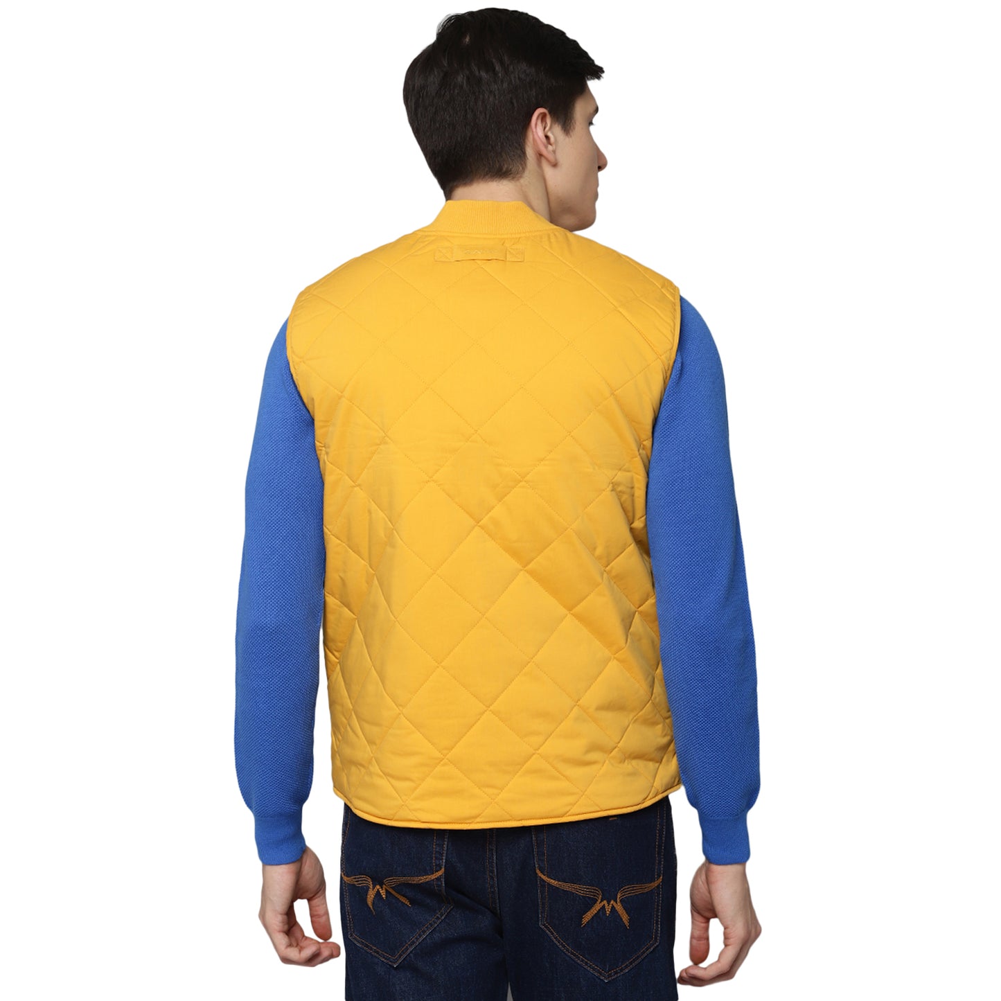 Gant Men Yellow Solid Collar Jacket
