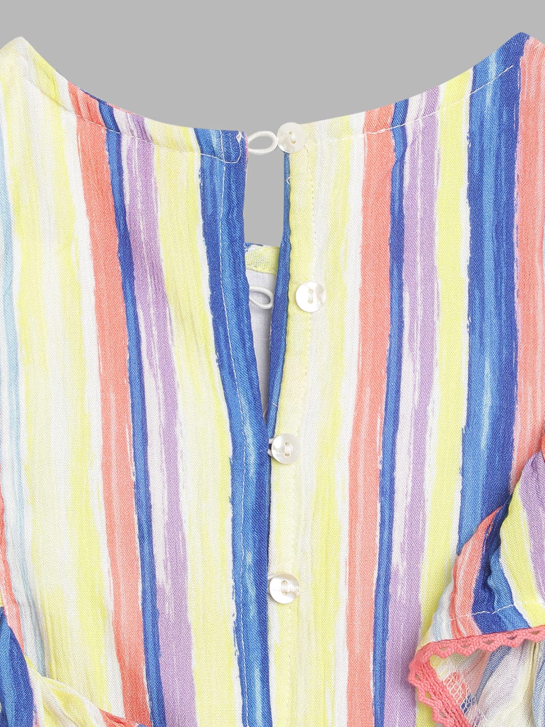 Blue Giraffe Girls Multi Playsuit