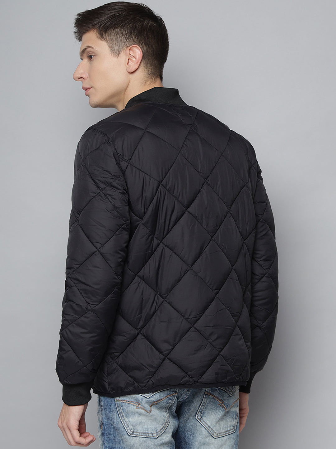 Lindbergh Men Black Solid Collar Jacket