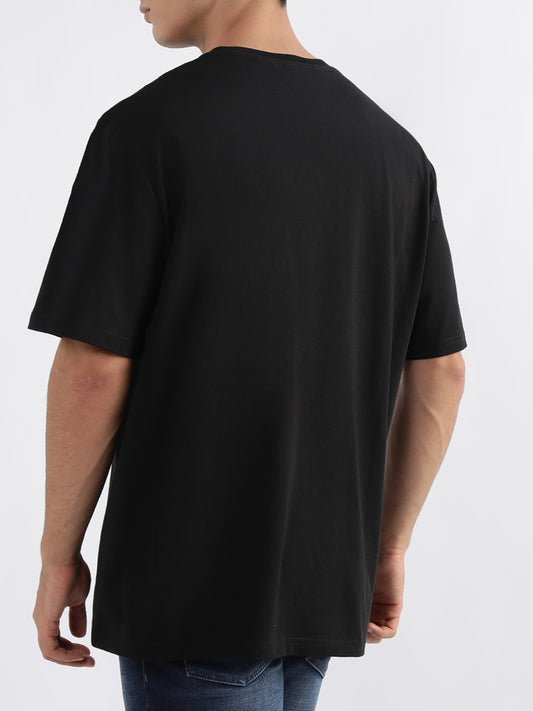 Just Cavalli Black Fashion Logo Slim Fit T-Shirt