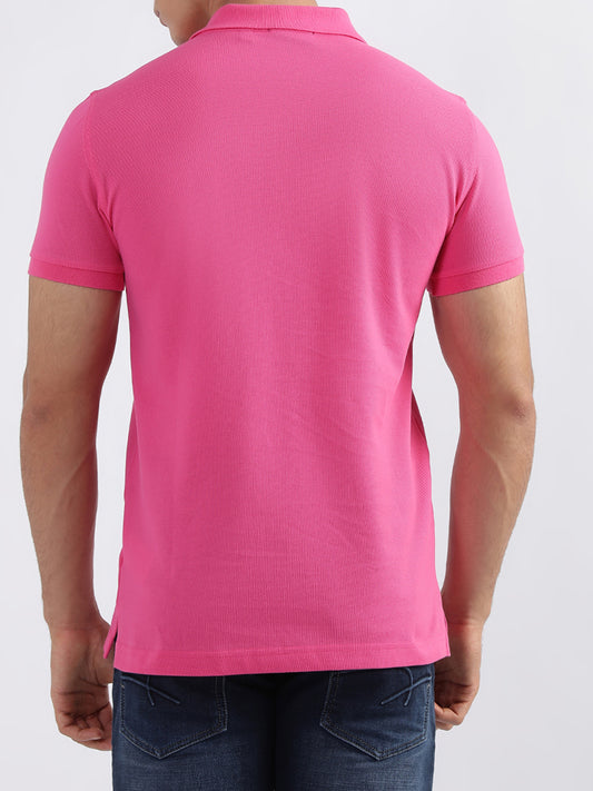 Gant Pink Original Slim Fit Pique Polo T-Shirt