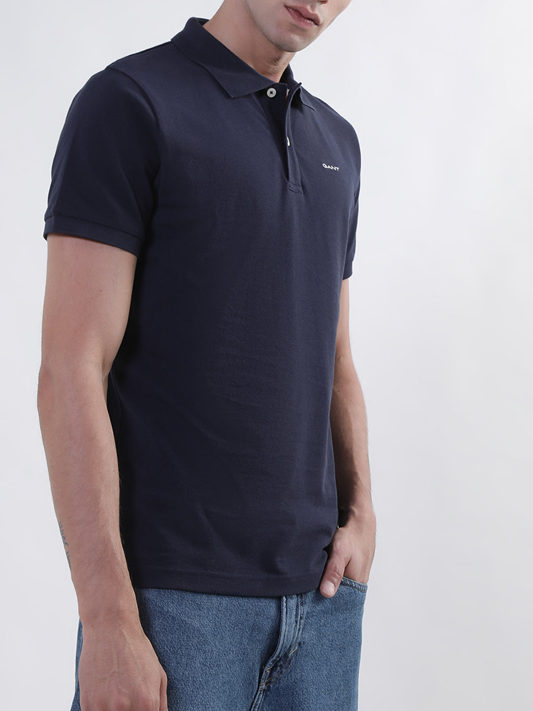 Gant Blue Regular Fit Polo T-Shirt