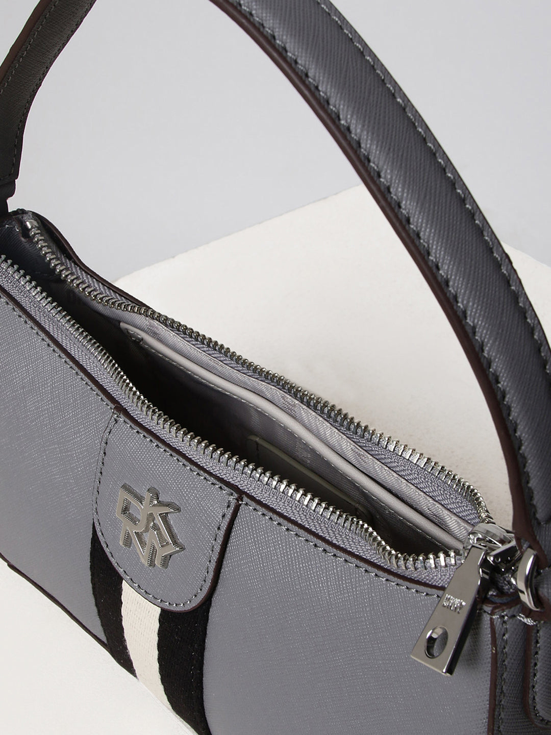 DKNY Women Light Charcoal Shoulder Bag