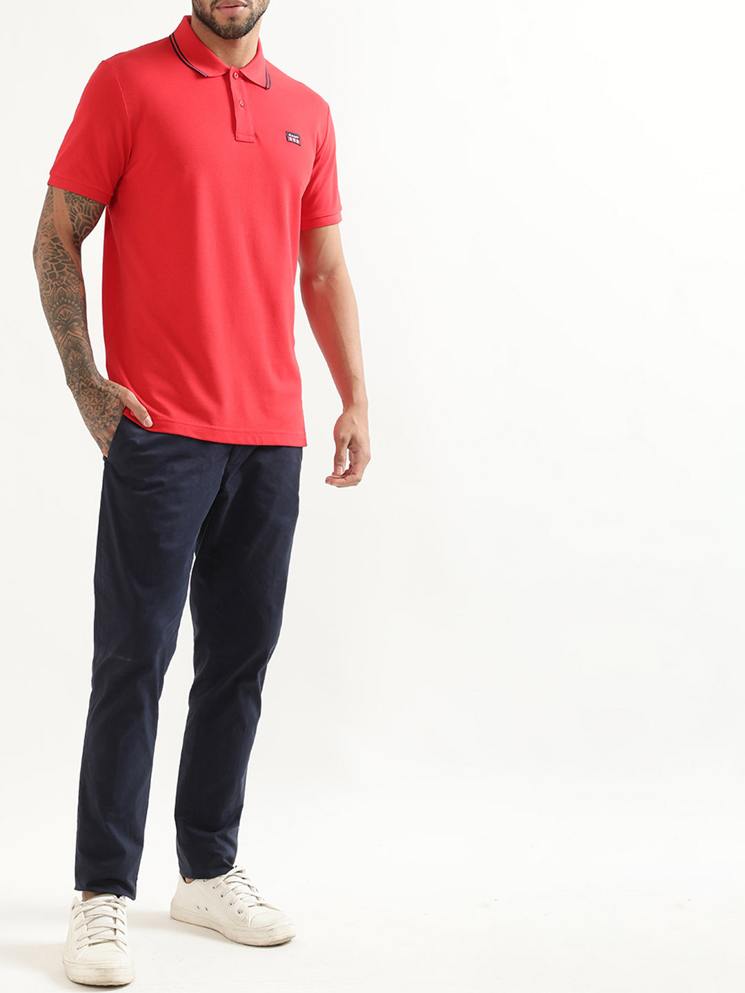 Gant Red Regular Fit Polo T-Shirt