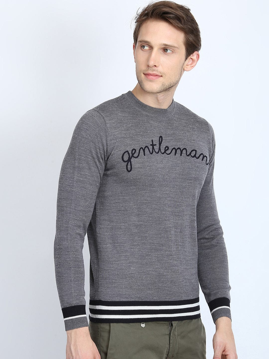 Antony Morato Men Grey Sweater
