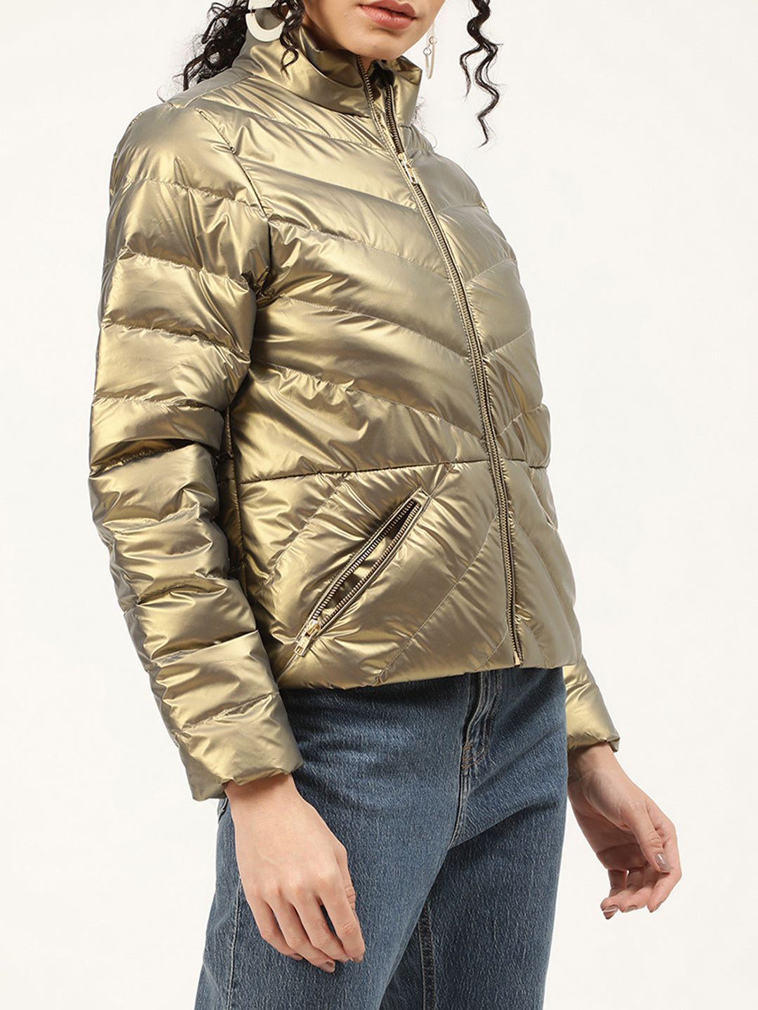 Centre Stage Women Grey Solid Jacket