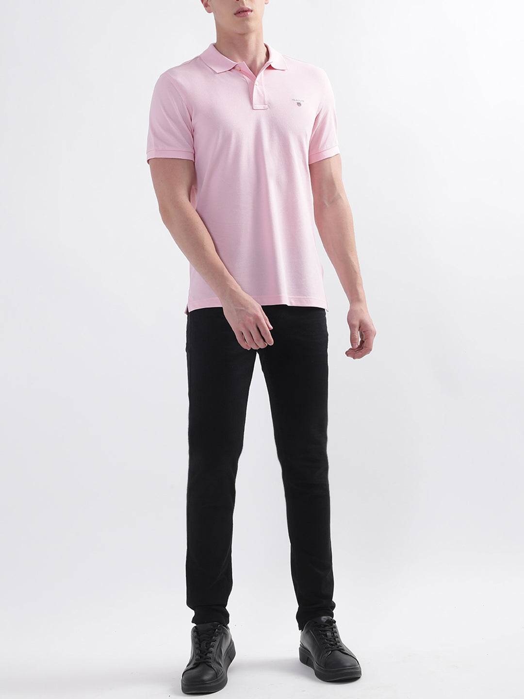 Gant Pink Original Rugger Regular Fit Pique Polo T-Shirt