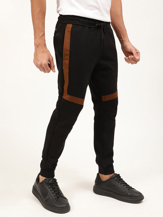 Antony Morato Men Black Solid Cotton Track Pants