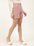 Centre Stage Women Pink Solid Regular Fit Shorts