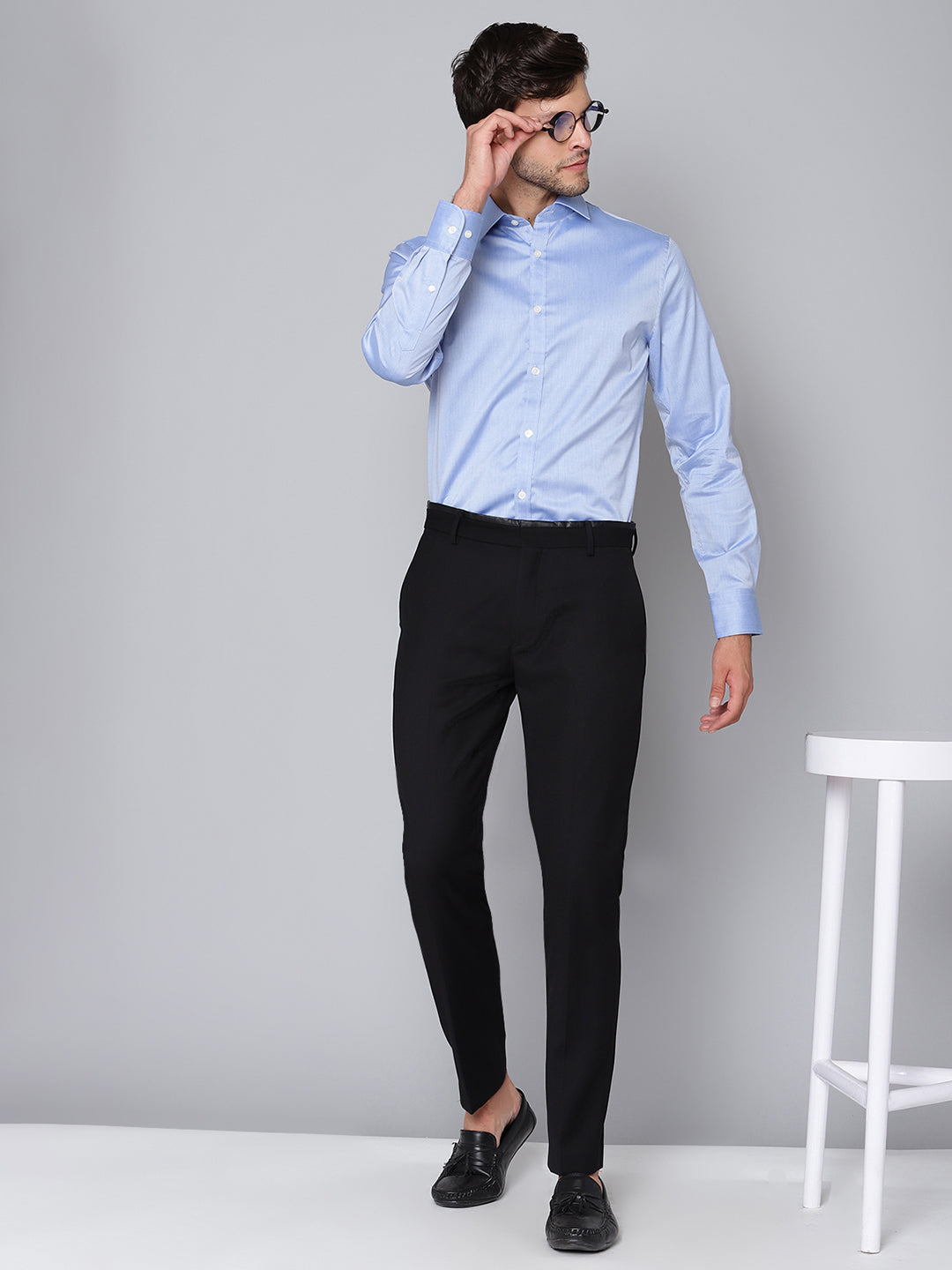 Matinique Men Blue Solid Collar Shirt