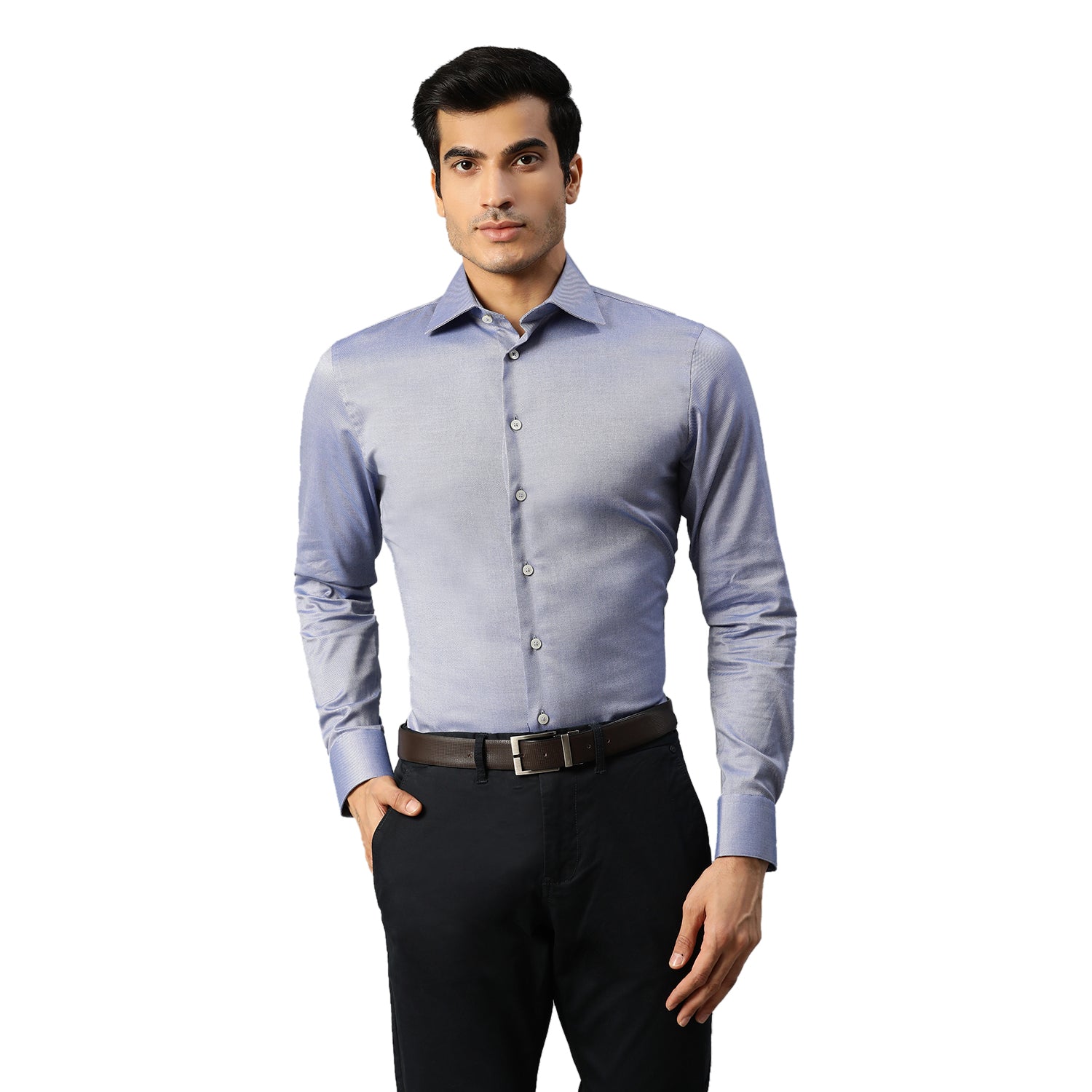 Matinique Men Blue Solid Collar Shirt