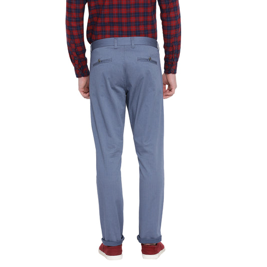 Matinique Men Blue Solid Regular Fit Trouser
