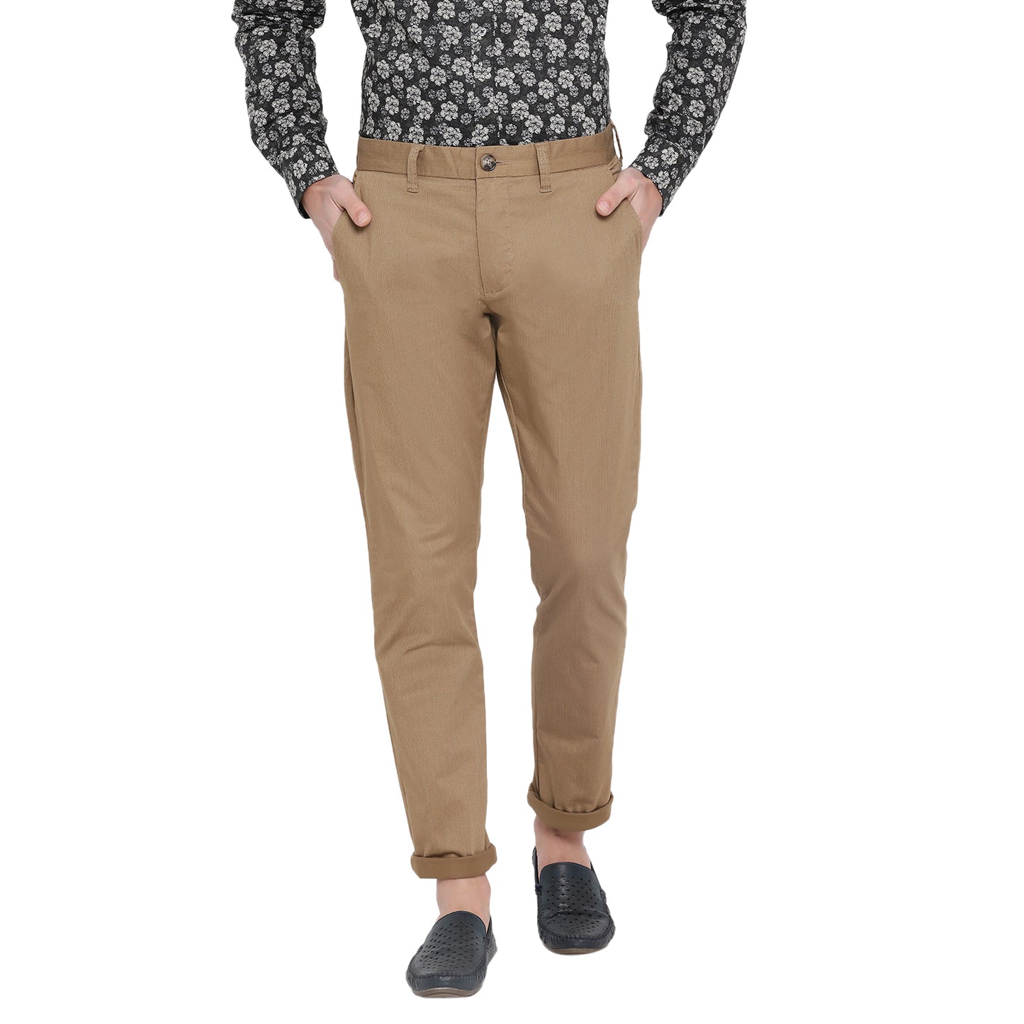 Matinique Men Beige Solid Regular Fit Trouser
