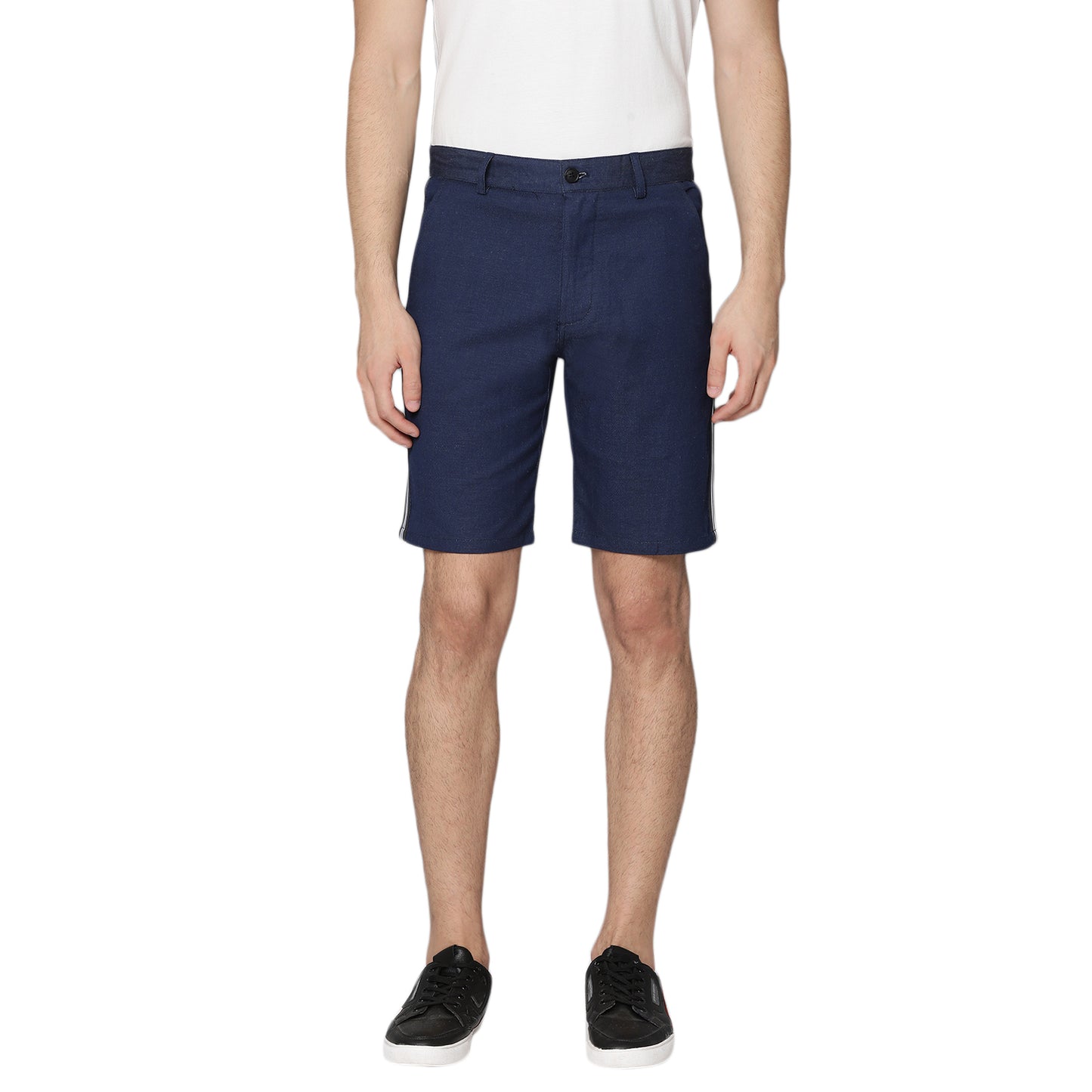 Lindbergh Men Indigo Solid Regular Fit Shorts