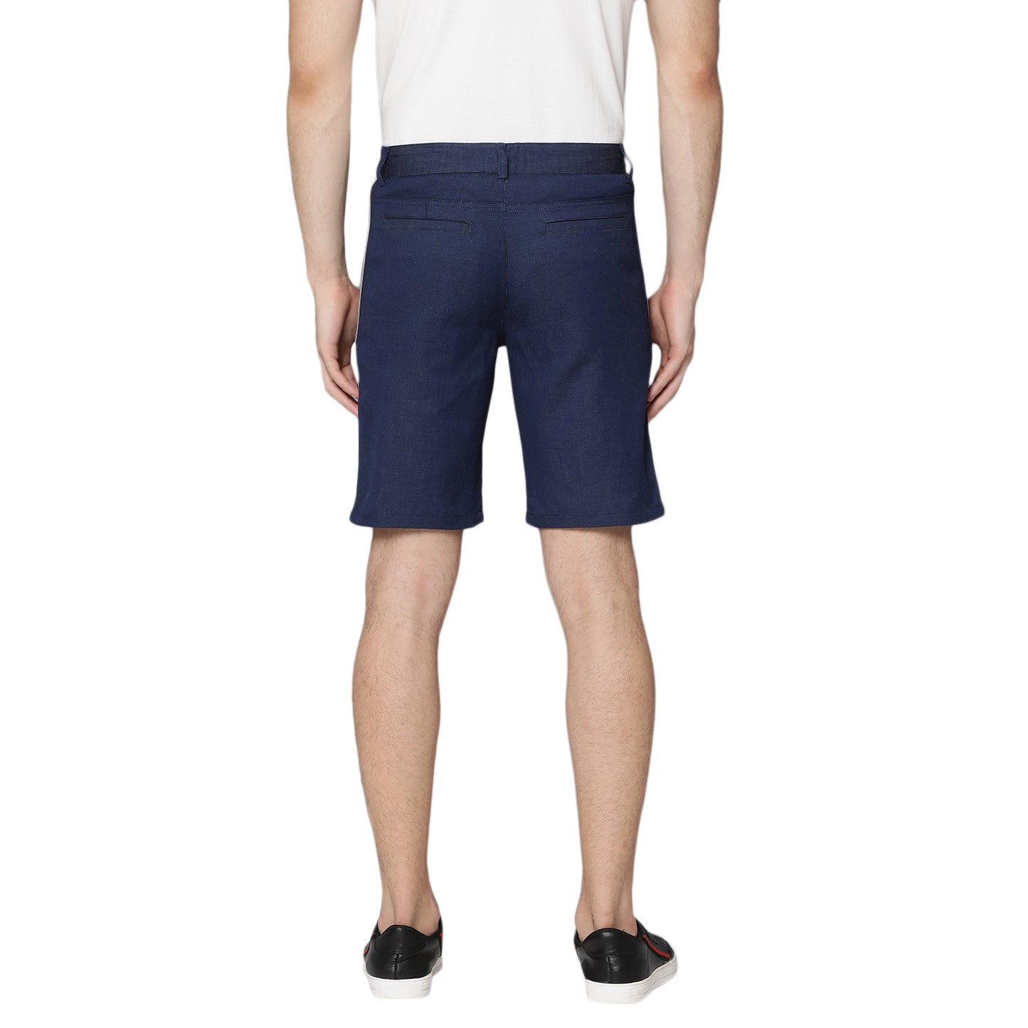 Lindbergh Men Indigo Solid Regular Fit Shorts