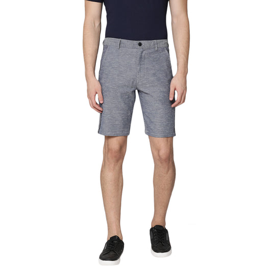 Lindbergh Men Indigo Solid Regular Fit Shorts