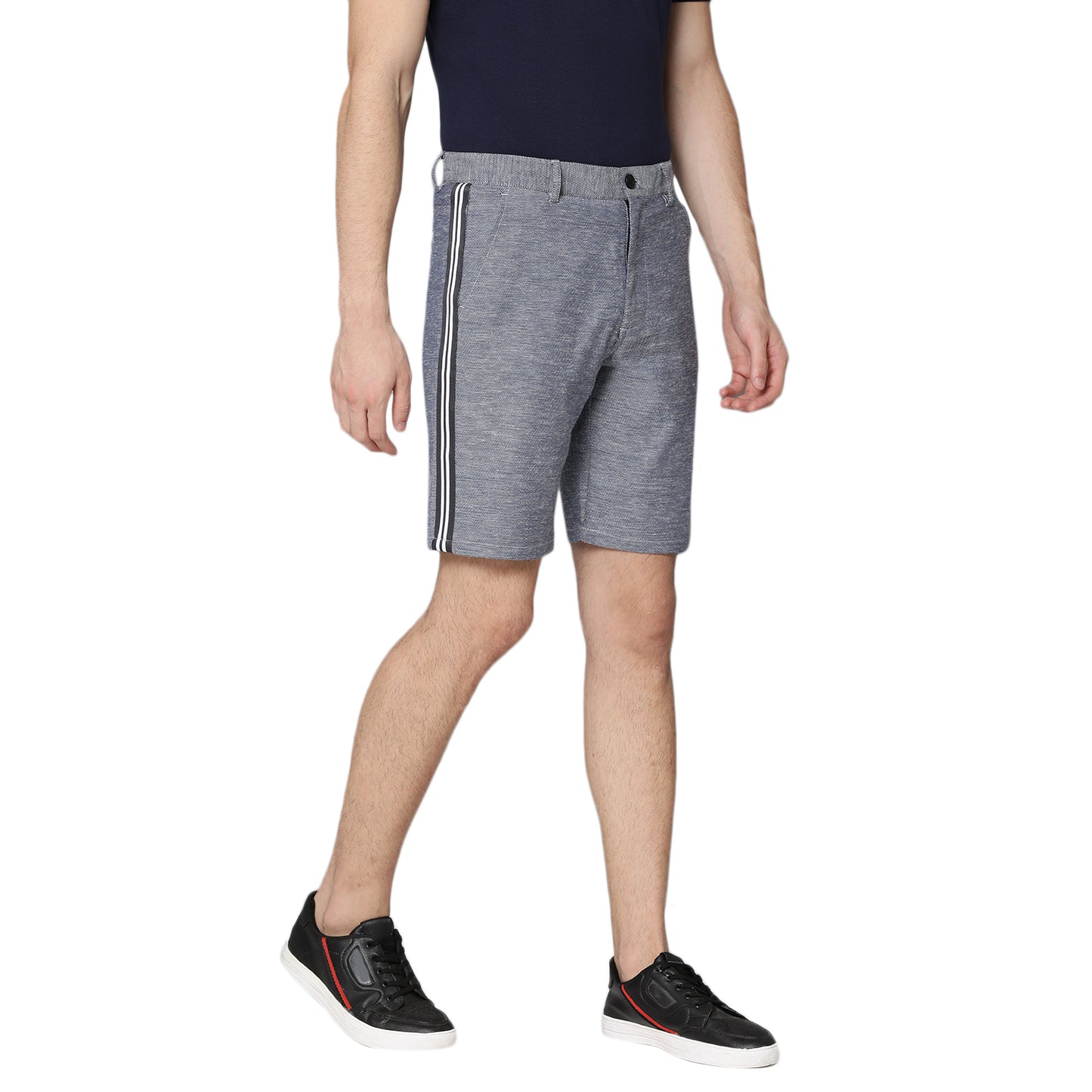Lindbergh Men Indigo Solid Regular Fit Shorts