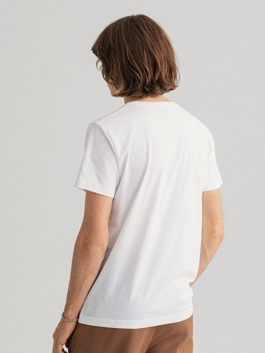 Gant White Logo Regular Fit Tshirt