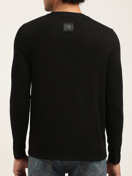 True Religion Black Logo Regular Fit T-Shirt
