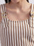 Elle Women Multi Square Neck Striped Jumpsuit