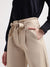 Centrestage Women Beige Solid Regular Fit Trouser