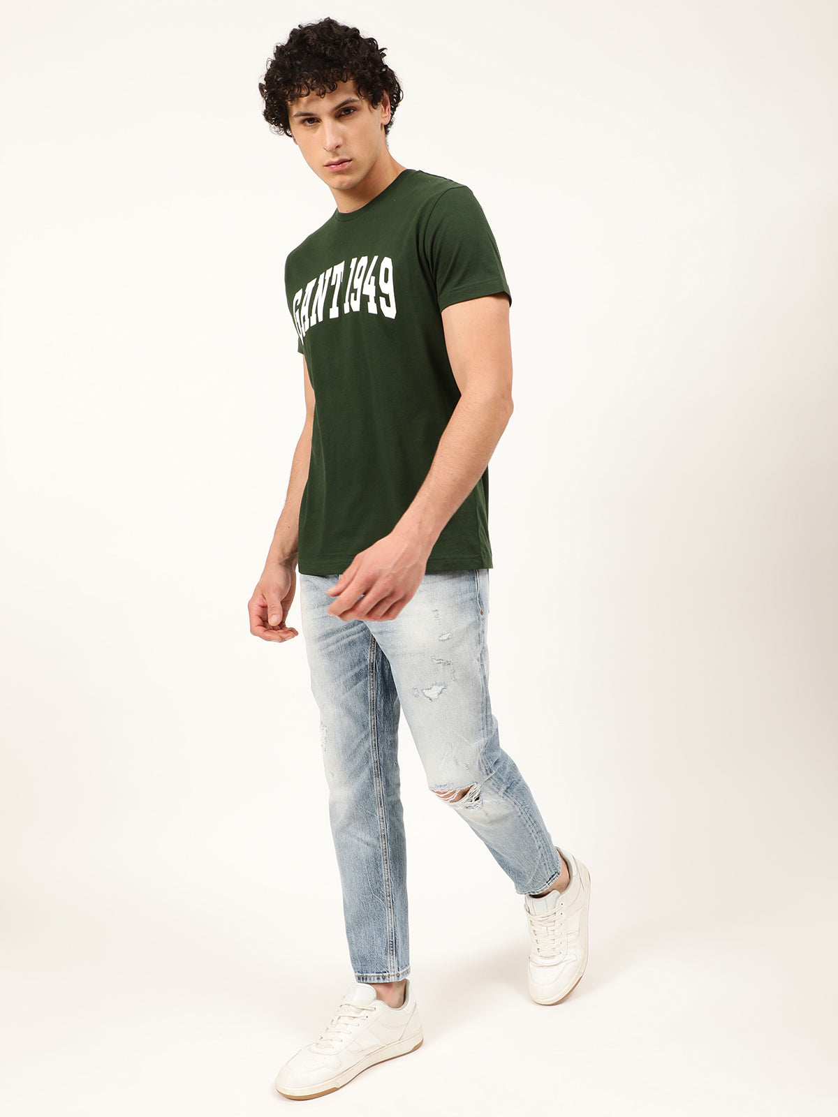 Gant Green Logo Regular Fit T-Shirt