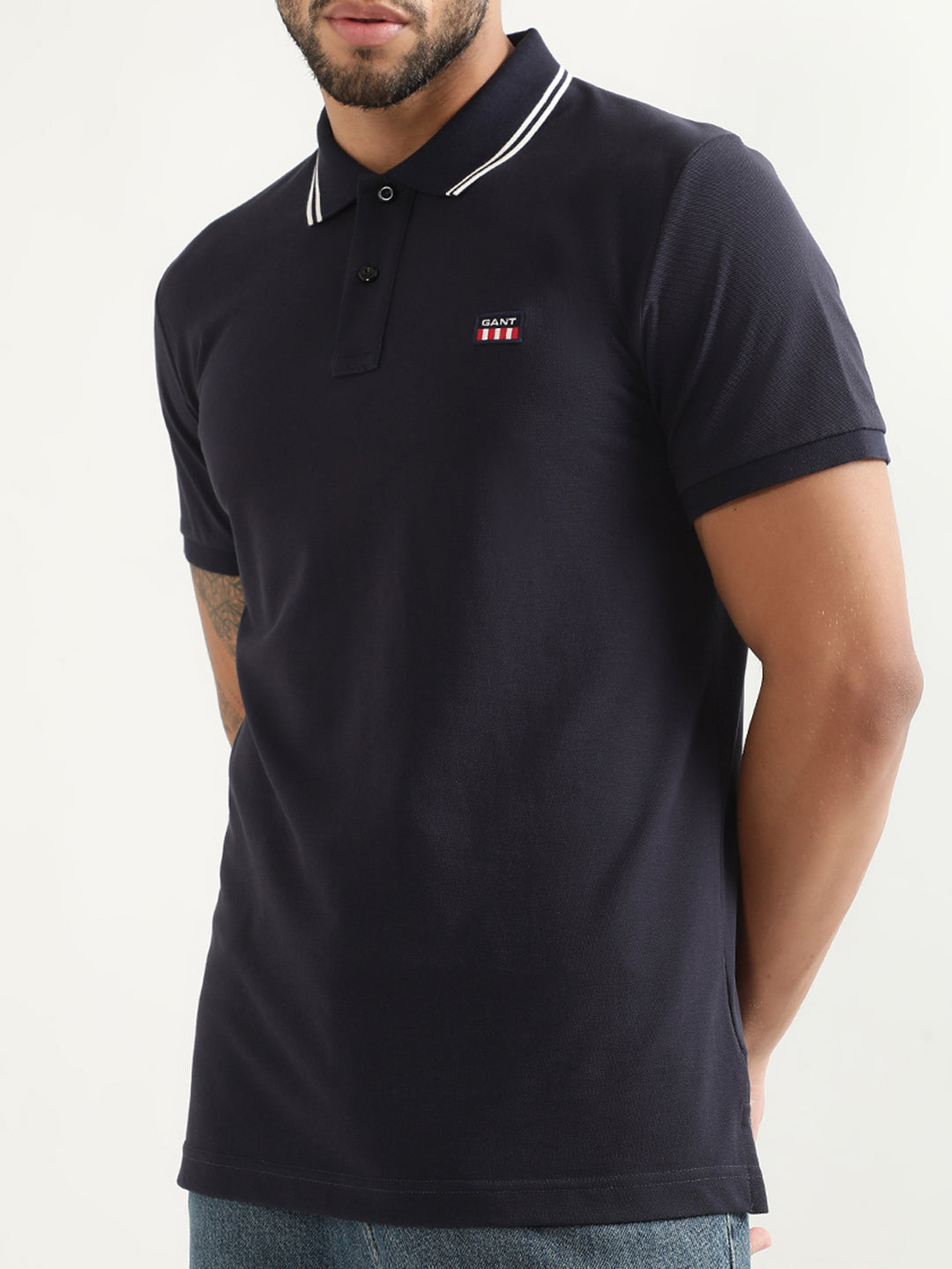 Gant Blue Regular Fit Polo T-Shirt