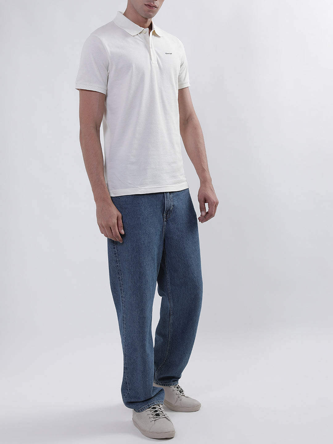 Gant Cream Regular Fit Polo T-Shirt