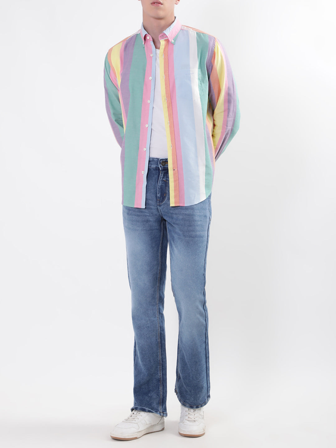 Gant Multi Untucked Oxford Striped Regular Fit Shirt