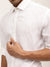 Harsam Men White Solid Collar Shirt