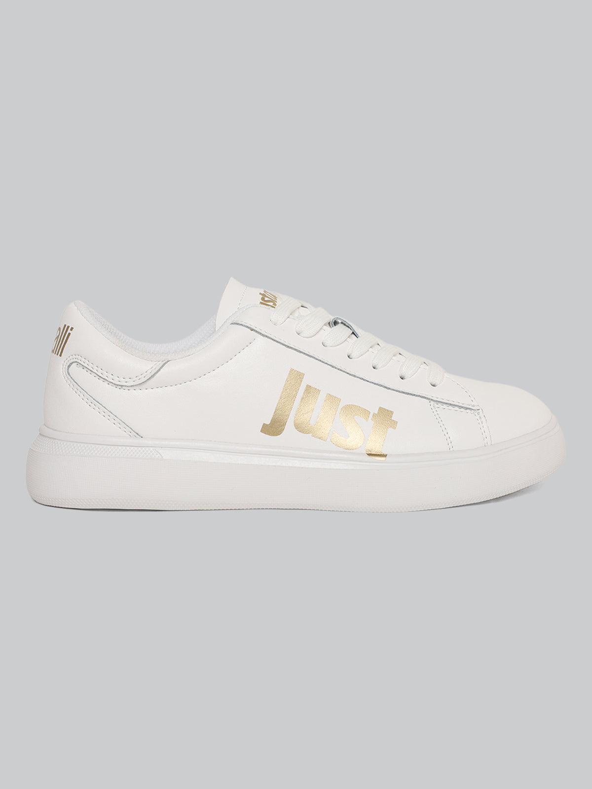 Just Cavalli Women White Sneakers