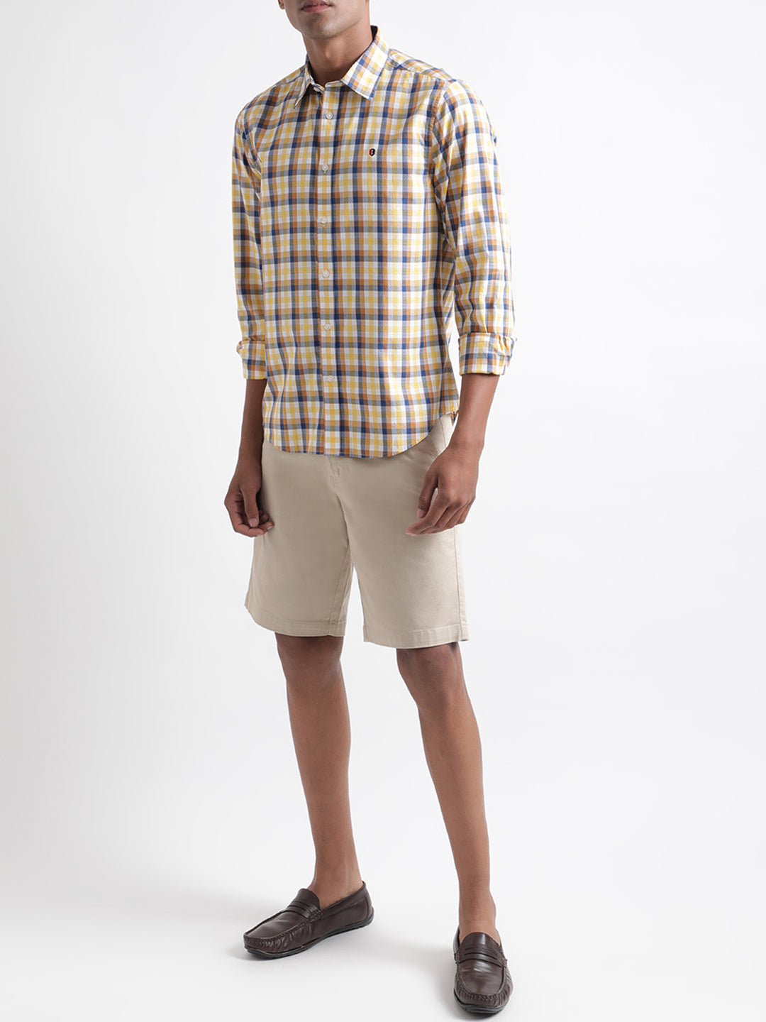 Iconic Multi Checked Regular Fit Shirt