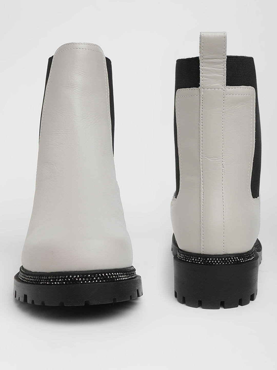 DKNY Women Off White Boots