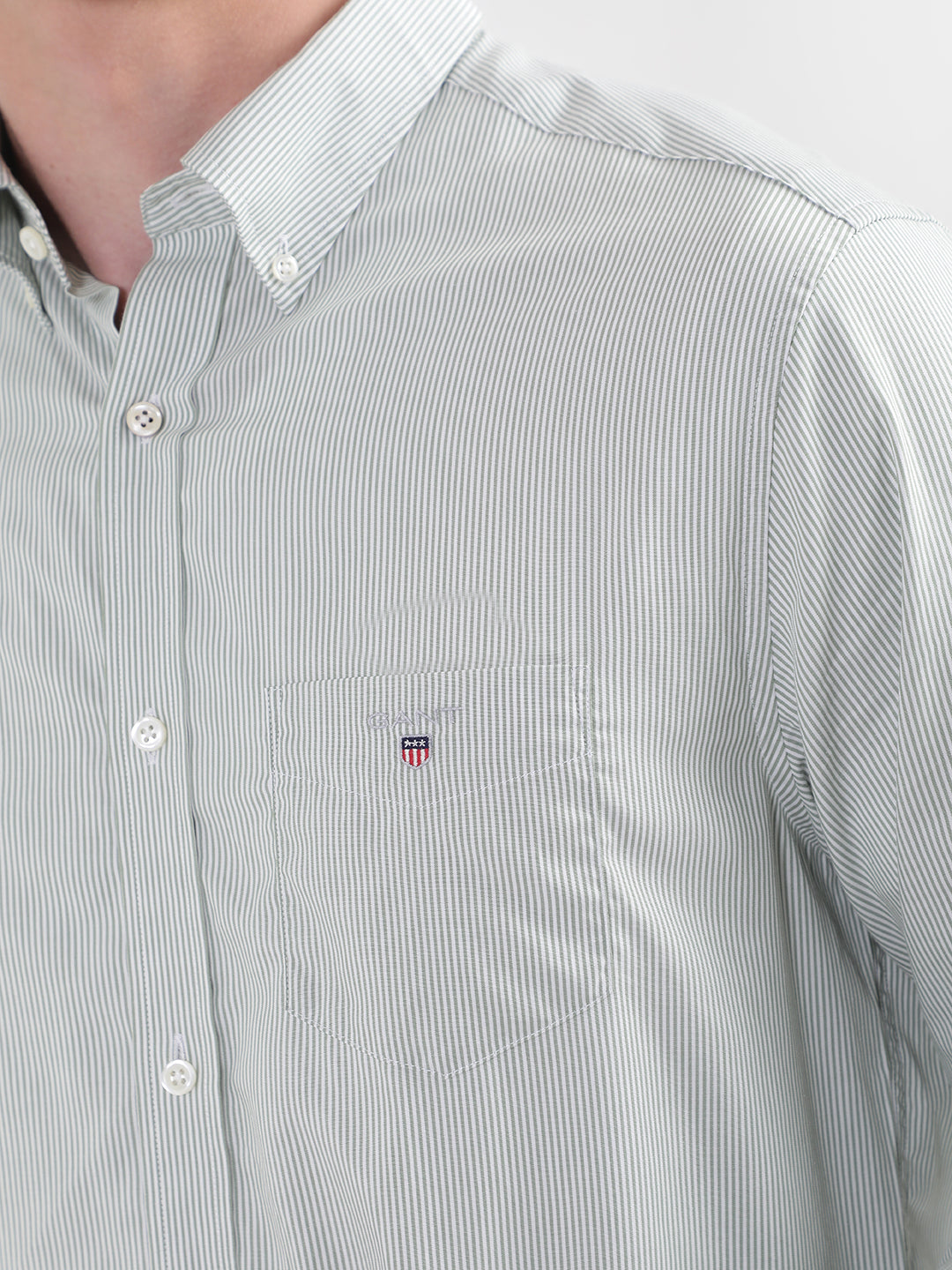 Gant Comfort Vertical Striped Formal Cotton Shirt