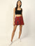 Elle Women Red Printed Regular Fit Skirt