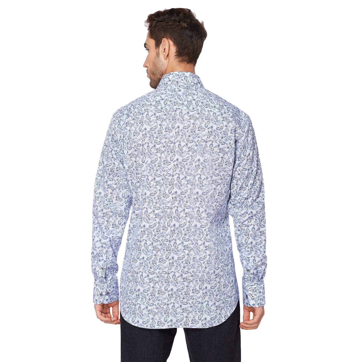 Matinique Men Blue Printed Collar Shirt