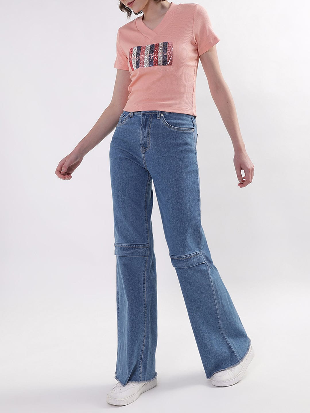 Elle Women Pink Tshirt