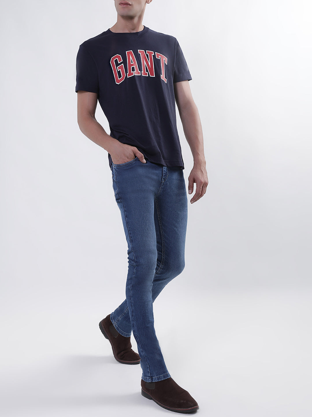 Gant Blue Logo Regular Fit T-Shirt