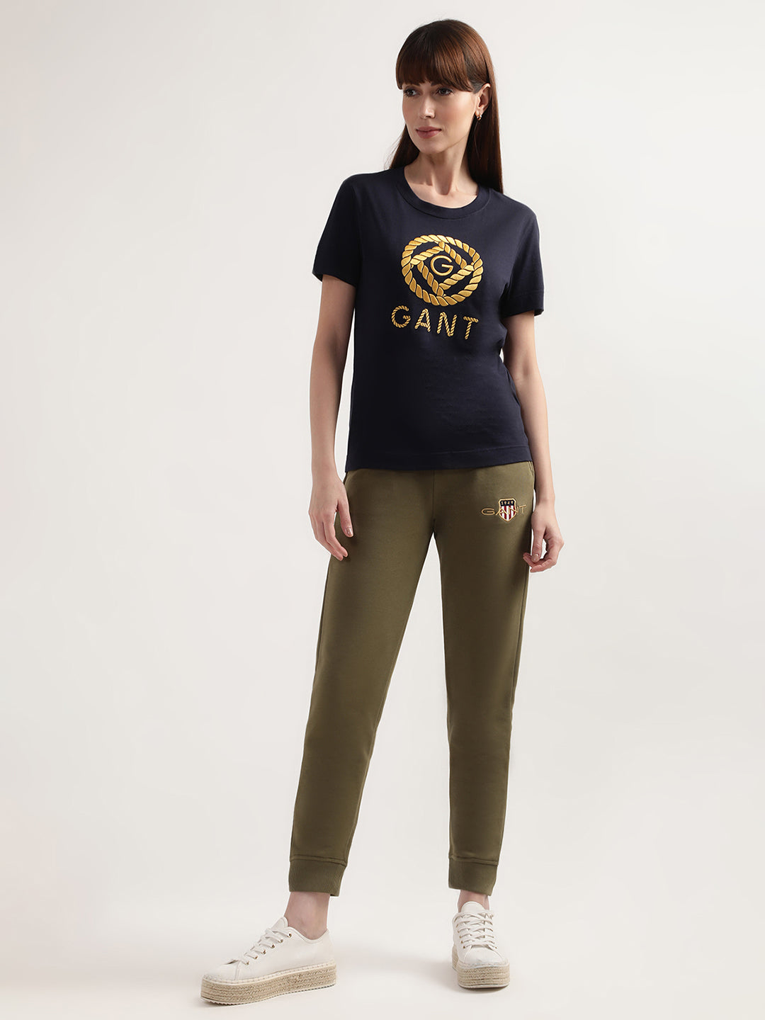 Gant Evening Blue Logo Regular Fit T-Shirt