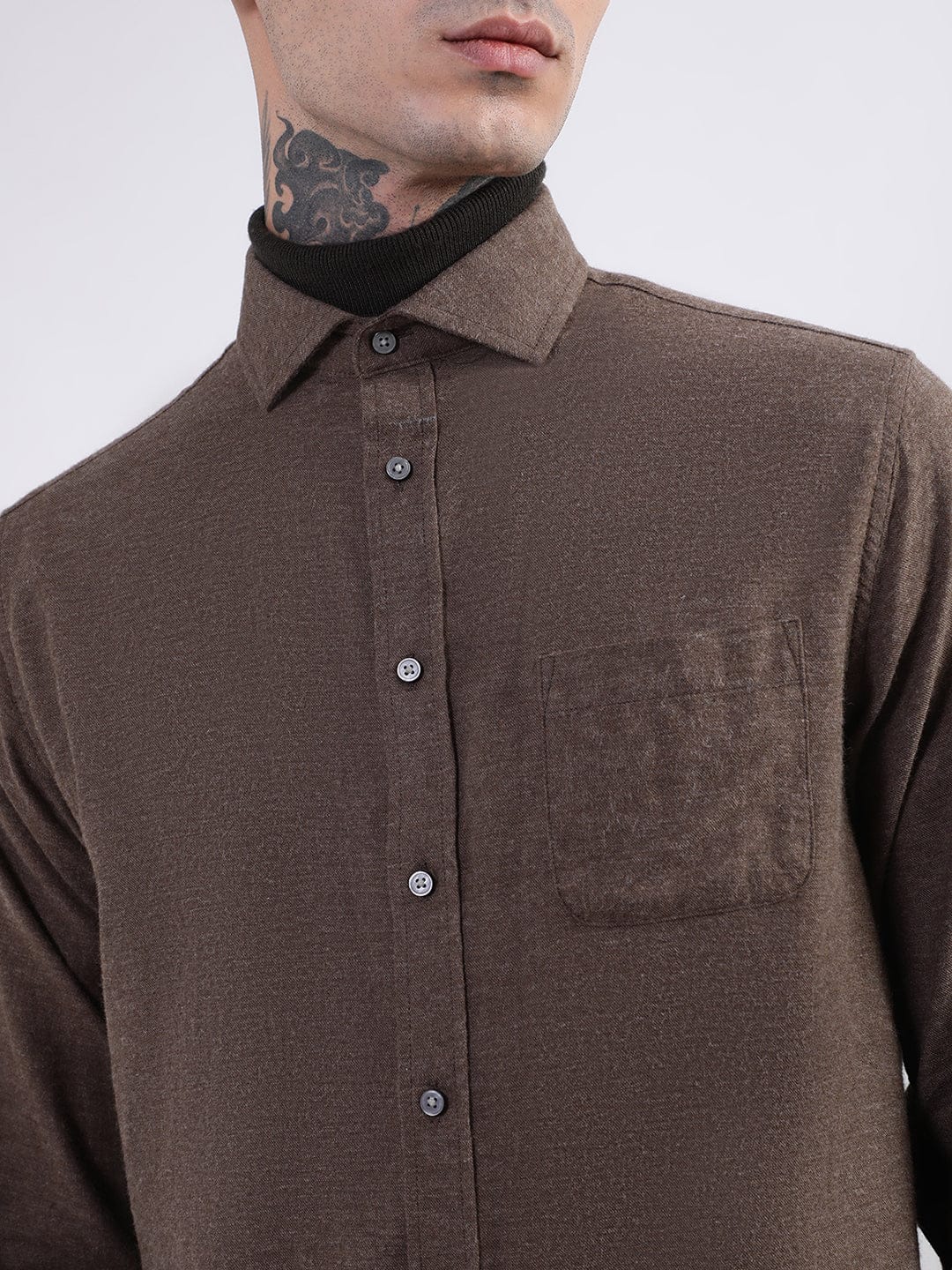 Bruun & Stengade Men Solid Collar Shirt