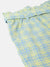 Elle Kids Girls Yellow Checked Relaxed Fit Shorts