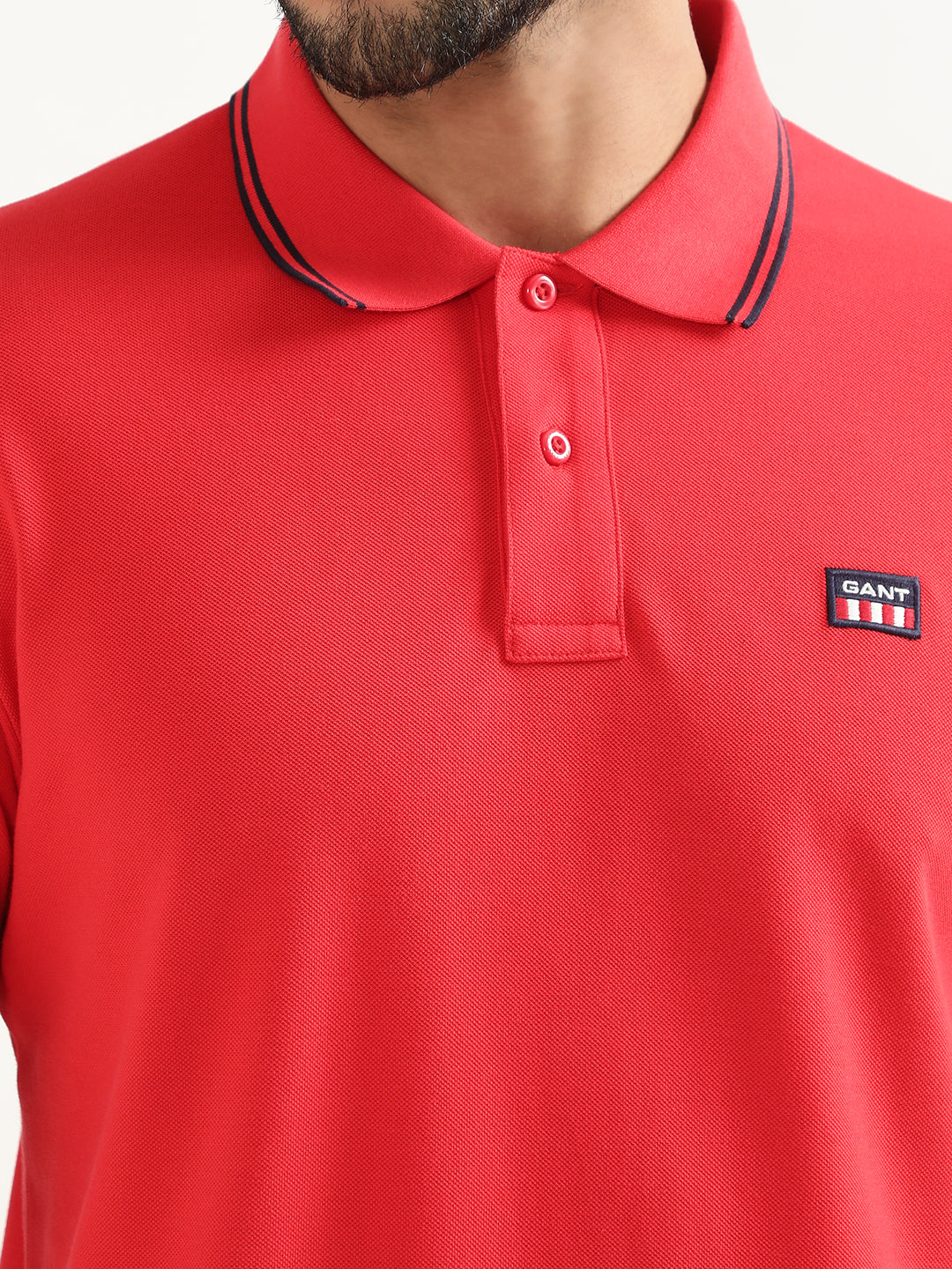 Gant Red Regular Fit Polo T-Shirt