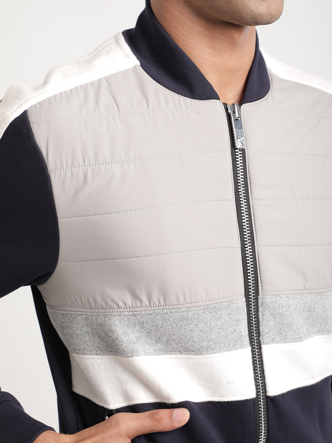 Antony Morato Men Blue Solid Hooded Sweatshirt