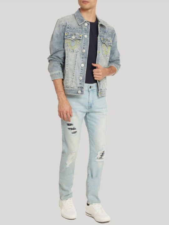 True Religion Men SN Rocco Skinny Fit Light Wash Jeans