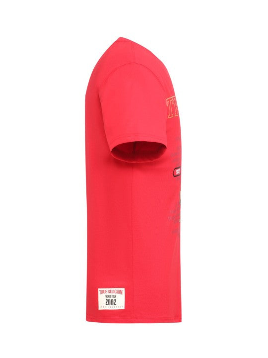 True Religion Chinese Red Printed Regular Fit T-Shirt