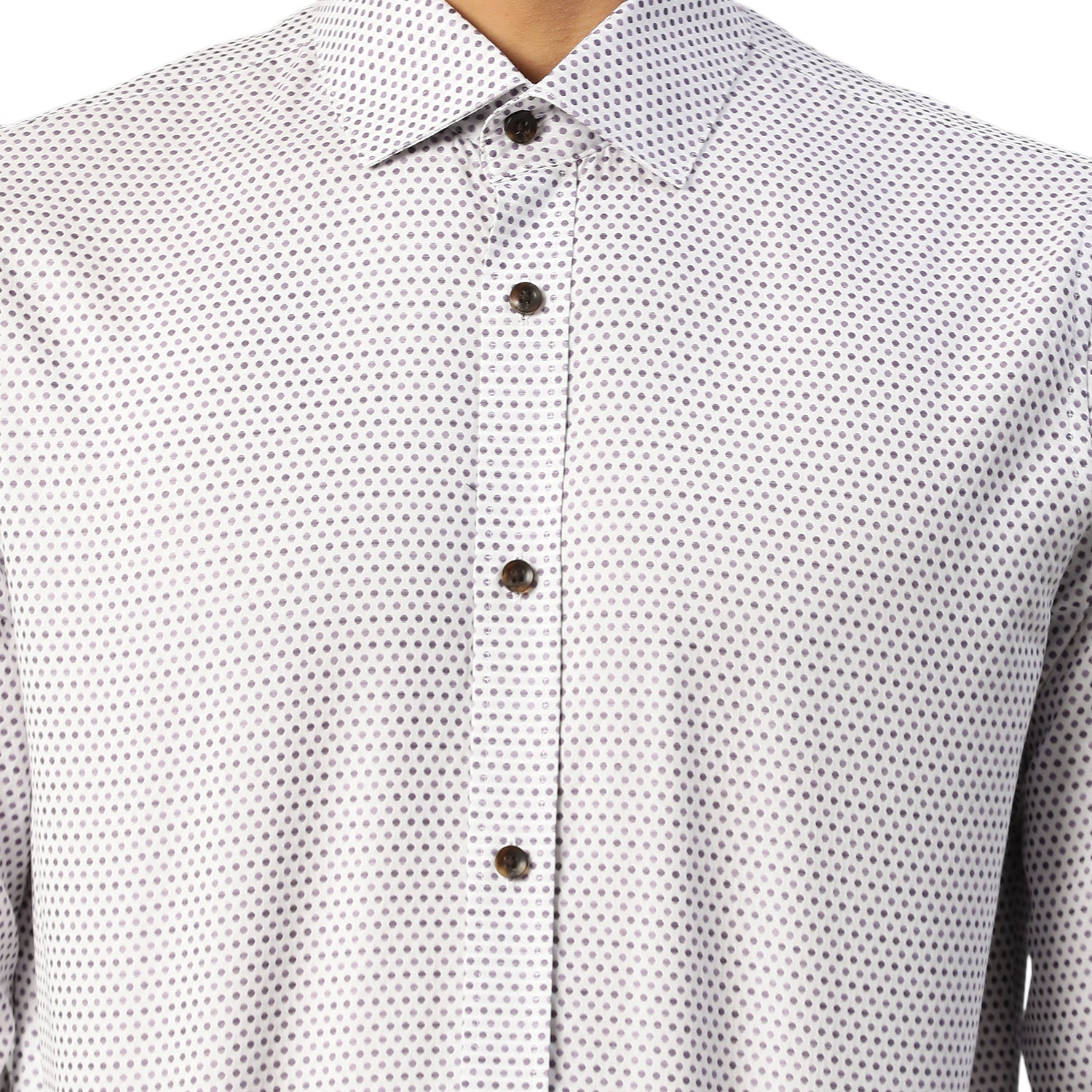 Matinique Men Purple Solid Collar Shirt