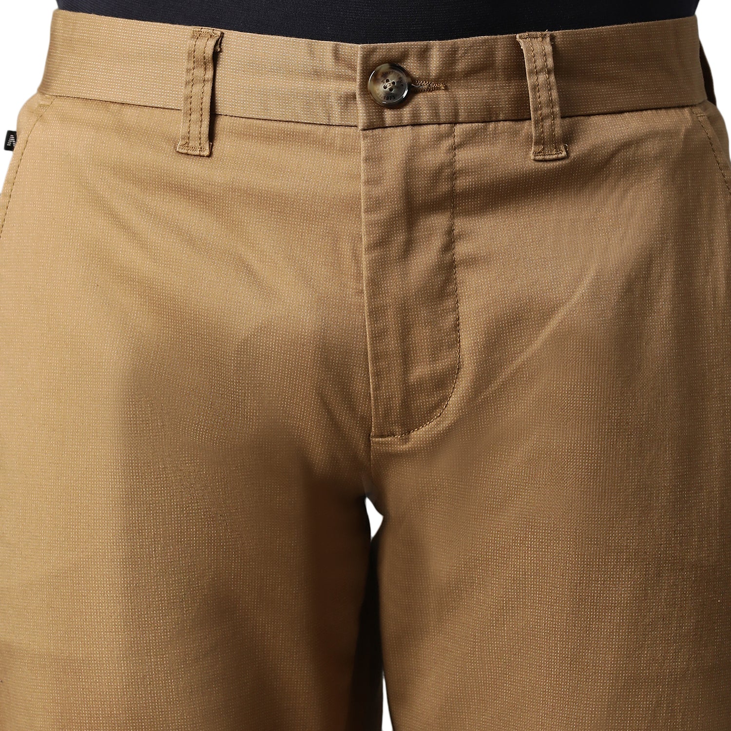 Matinique Men Khaki Solid Slim Fit Trouser